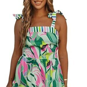 Summer Sleeveless Floral Print Maxi Dress Strap Square Neck Beach Sun Dress